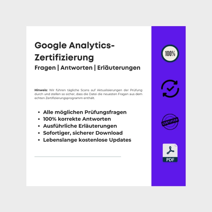 Antworten zur Google Analytics-Zertifizierung